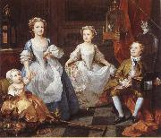 William Hogarth Famijen Graham children oil painting reproduction